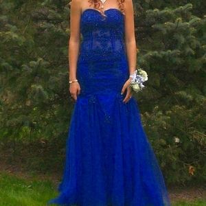 Prom Dress Royal Blue Sz 2